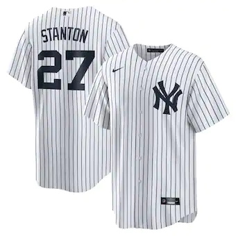 mens nike giancarlo stanton white new york yankees home rep